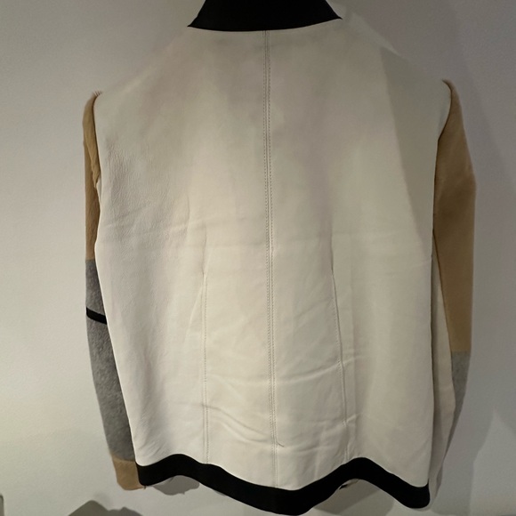 Helmut Lang Runway Argon Calf Fur,Lamb Leather,Wool jacket/coat US 0-4,P - Picture 5 of 10